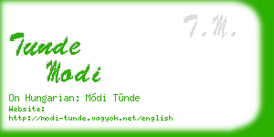 tunde modi business card