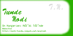 tunde modi business card